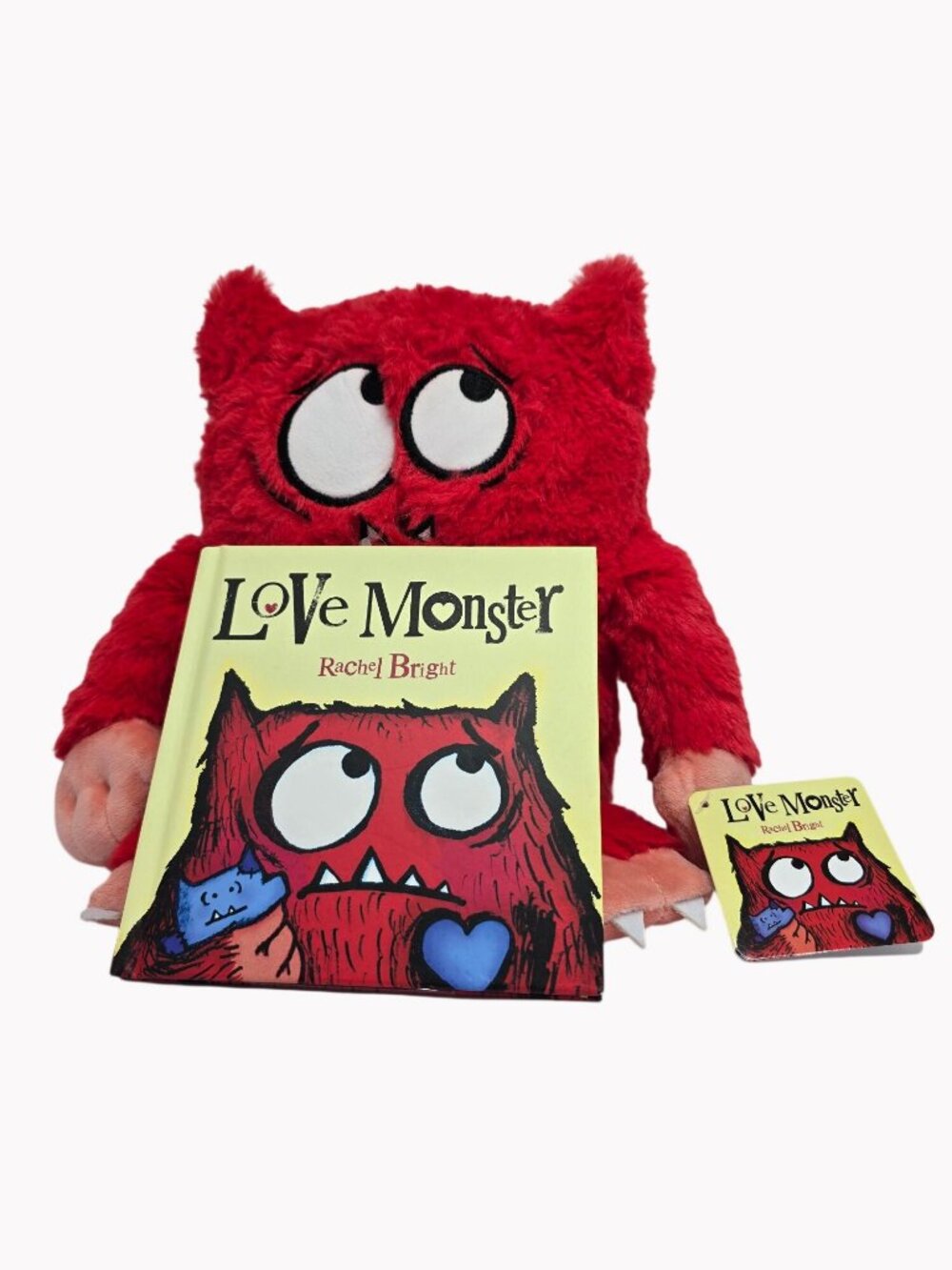 Love Monster Plush & Book Set By Rachel Bright Kohls Cares New with tags
